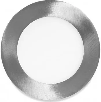LED panel Stříbrný vestavný LED panel kulatý 120mm 6W - POSLEDNÍ KUS - LED Solution - VYP204 - VYP204