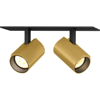 Wever & Ducré Polovestavný nastavitelný reflektor se dvěma zdroji Ceno 2.0 Barva: Černá / Zlatá, Teplota chromatičnosti: 2700 Kelvinů 176261K3