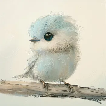 Panel z nepromokavého polyesteru 49x49 ptáček Lio