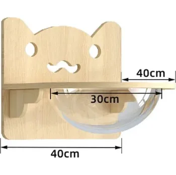Komoda Designový a velmi kvalitní nástěnný nábytek pro kočky z masivu Varianta: Capsule