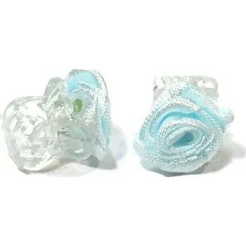 SALON Komplet Ozdoby do vlasů Skřipeček s růžičkou 1ks - modrý