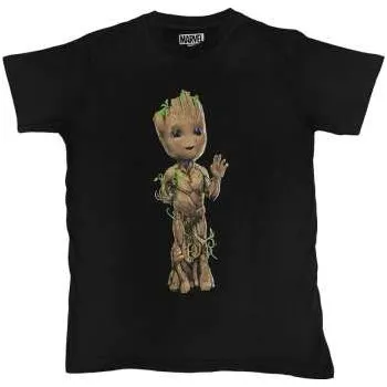 Pánské tričko Merch Marvel Comics: Marvel Comics Unisex T-shirt: Guardians Of The Galaxy Groot Wave (small) S