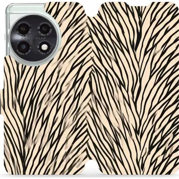 Pouzdro na mobilní telefon Flipové pouzdro Mobiwear - OnePlus 11 5G - VA52S V koruně stromu (Knížkové flip pouzdro, obal, kryt na mobil OnePlus 11 5G - VA52S V koruně stromu, materiál Umělá kůže + TPU - ochrana 360°, stojánek, silikonová vanička, magnetické zavírání)