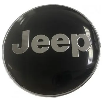 Poklice na kolo Krytky kol, pokličky na kola JEEP 60mm černá stříbrná