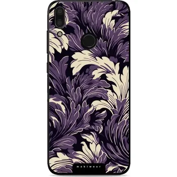 Pouzdro na mobilní telefon Lesklý kryt Mobiwear Glossy - Huawei Y7 2019 - GA46G Fialové rostliny (Prémiové lesklé pouzdro, obal, kryt Mobiwear Glossy na mobil Huawei Y7 2019 - GA46G Fialové rostliny, materiál Plast + TPU silikon - krytí po všech stranách, neošoupatelný potisk, tenk