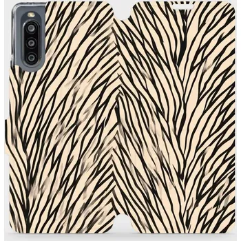 Pouzdro na mobilní telefon Flipové pouzdro Mobiwear - Sony Xperia 10 IV - VA52S V koruně stromu (Knížkové flip pouzdro, obal, kryt na mobil Sony Xperia 10 IV - VA52S V koruně stromu, materiál Umělá kůže + TPU - ochrana 360°, stojánek, silikonová vanička, magnetické zavírání)