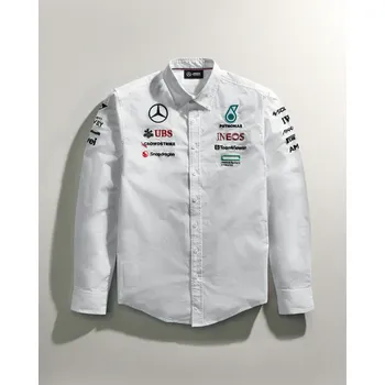 Pánské oblečení Týmová košile Mercedes AMG F1 bílá - M
