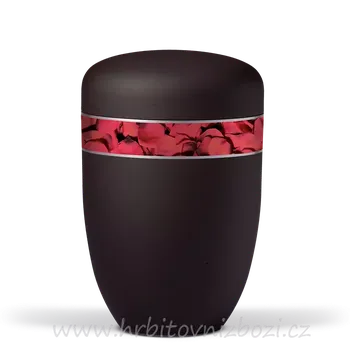 Smuteční dekorace Ocelová urna černá 3845