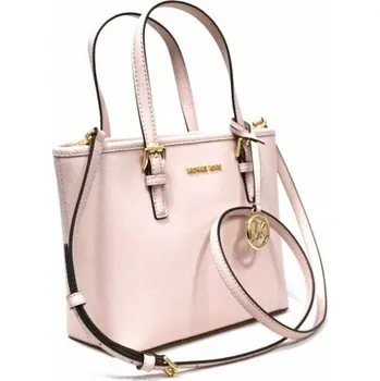 Kabelka Michael Kors dámská kabelka 35T9GTVT0L JET SET TRAVEL POWDER BLUSH XS CRYL CONV TZ TOTE LEATHER Michael Kors 35T9GTVT0L