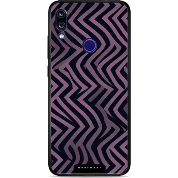Pouzdro na mobilní telefon Lesklý kryt Mobiwear Glossy - Xiaomi Redmi Note 7 - GA55G Fialové klikyháky (Prémiové lesklé pouzdro, obal, kryt Mobiwear Glossy na mobil Xiaomi Redmi Note 7 - GA55G Fialové klikyháky, materiál Plast + TPU silikon - krytí po všech stranách, neošoupatelný)