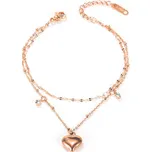 Steel Edge Řetízek na kotník SEGZ114 Barva: Rose gold