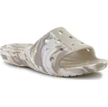 Dámské žabky Classic Marbled Slide 206879-2Y3 hnědé - Crocs 39/40