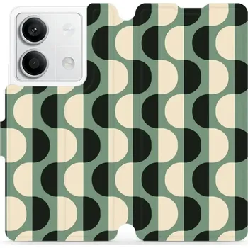 Pouzdro na mobilní telefon Flipové pouzdro Mobiwear - Xiaomi Redmi Note 13 5G - VA56S Magické vlnky (Knížkové flip pouzdro, obal, kryt na mobil Xiaomi Redmi Note 13 5G - VA56S Magické vlnky, materiál Umělá kůže + TPU - ochrana 360°, stojánek, silikonová vanička, magnetické zavírání