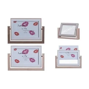 Rám na obraz Fotorámeček dřevo otáčecí menší