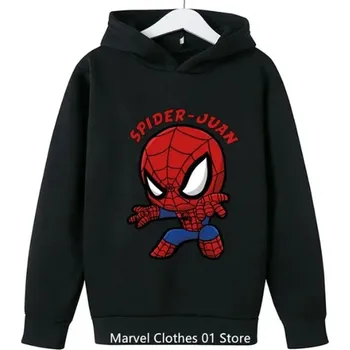 Chlapecký svetr Spiderman Dětská mikina s potiskem oblíbeného akčního hrdiny - Spidermana Barva: Černá, Velikost: 160 / 13-14 let