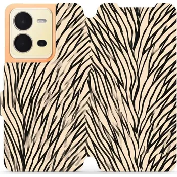 Pouzdro na mobilní telefon Flipové pouzdro Mobiwear - Vivo X80 Lite - VA52S V koruně stromu (Knížkové flip pouzdro, obal, kryt na mobil Vivo X80 Lite - VA52S V koruně stromu, materiál Umělá kůže + TPU - ochrana 360°, stojánek, silikonová vanička, magnetické zavírání)