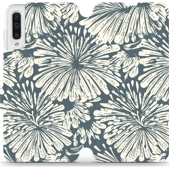 Pouzdro na mobilní telefon Flipové pouzdro Mobiwear - Samsung Galaxy A50 - VA42S Exploze květů (Knížkové flip pouzdro, obal, kryt na mobil Samsung Galaxy A50 - VA42S Exploze květů, materiál Umělá kůže + TPU - ochrana 360°, stojánek, silikonová vanička, magnetické zavírání)