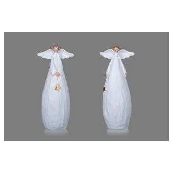 Vánoce Vysmátý anděl bílý střední