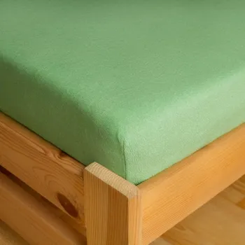 Prostěradlo Exclusive Prémium FROTÉ prostěradlo zelené 200x200cm