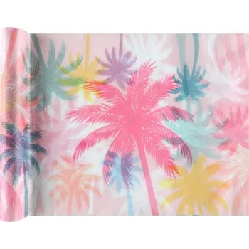 Santex Šerpa stolová Palmy multicolor 30 cm x 5 m