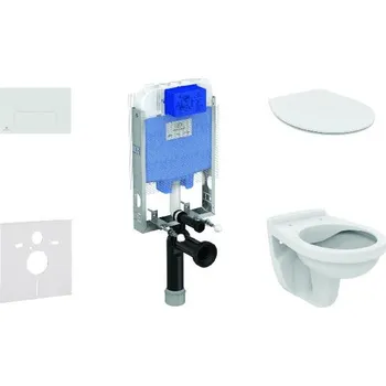Klozet Ideal Standard ProSys - Set předstěnové instalace, klozet Alpha se sedátkem, tlačítko Oleas M2, SoftClose, bílá ProSys80M SP109