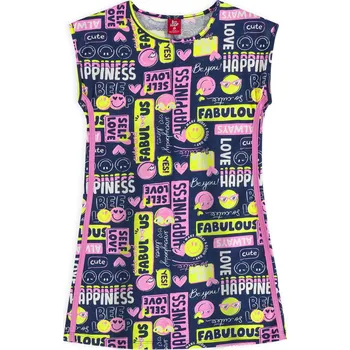 Dívčí šaty Dívčí šaty BEE LOOP FABOULOUS tmavě modré Velikost: 128