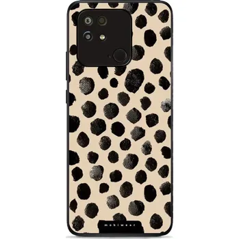 Pouzdro na mobilní telefon Lesklý kryt Mobiwear Glossy - Xiaomi Redmi 10C - GA50G Černé puntíky (Prémiové lesklé pouzdro, obal, kryt Mobiwear Glossy na mobil Xiaomi Redmi 10C - GA50G Černé puntíky, materiál Plast + TPU silikon - krytí po všech stranách, neošoupatelný potisk, tenké)