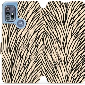 Pouzdro na mobilní telefon Flipové pouzdro Mobiwear - Motorola Moto G20 - VA52S V koruně stromu (Knížkové flip pouzdro, obal, kryt na mobil Motorola Moto G20 - VA52S V koruně stromu, materiál Umělá kůže + TPU - ochrana 360°, stojánek, silikonová vanička, magnetické zavírání)