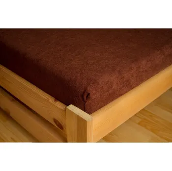 Prostěradlo Live Royal PREMIUM FROTÉ prostěradlo hnědé 90x200cm