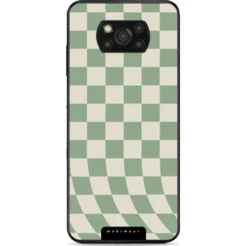 Pouzdro na mobilní telefon Lesklý kryt Mobiwear Glossy - Xiaomi Poco X3 NFC / Xiaomi Poco X3 Pro - GA58G Zelená a béžová šachovnice (Prémiové lesklé pouzdro, obal, kryt Mobiwear Glossy na mobil Xiaomi Poco X3 NFC / Xiaomi Poco X3 Pro - GA58G Zelená a béžová šachovnice, materiál Pla