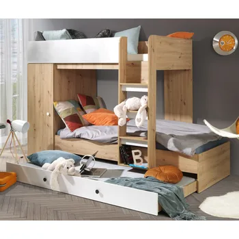 Obývací stěna Dětský pokoj Smart 2 Barva korpusu: Bílá