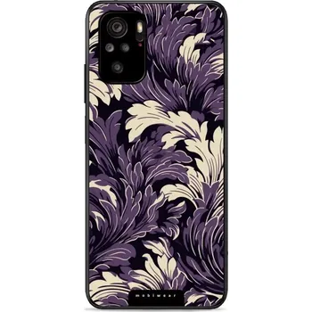 Pouzdro na mobilní telefon Lesklý kryt Mobiwear Glossy - Xiaomi Redmi Note 10 / 10S - GA46G Fialové rostliny (Prémiové lesklé pouzdro, obal, kryt Mobiwear Glossy na mobil Xiaomi Redmi Note 10 / 10S - GA46G Fialové rostliny, materiál Plast + TPU silikon - krytí po všech stranách,)