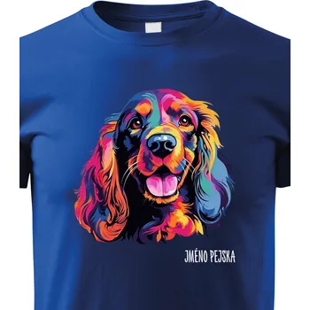 Chlapecké tričko Dětské tričko Anglický kokršpaněl, Barva Modrá, Velikost 110 cm/4 roky, Canvas Dětské tričko 2447