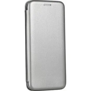 Pouzdro na mobilní telefon Otevírací flipové pouzdro Coolcase Elegance na mobil Xiaomi Redmi Note 11 / 11S stříbrné (Knížkové vyklápěcí flip pouzdro Kabura Book Forcell Elegance na mobilní telefon Xiaomi Redmi Note 11 / Xiaomi Redmi Note 11S ve stříbrném provedení)