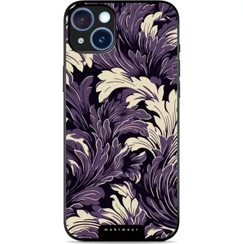 Pouzdro na mobilní telefon Lesklý kryt Mobiwear Glossy - Apple iPhone 15 Plus - GA46G Fialové rostliny (Prémiové lesklé pouzdro, obal, kryt Mobiwear Glossy na mobil Apple iPhone 15 Plus - GA46G Fialové rostliny, materiál Plast + TPU silikon - krytí po všech stranách, neošoupatelný)