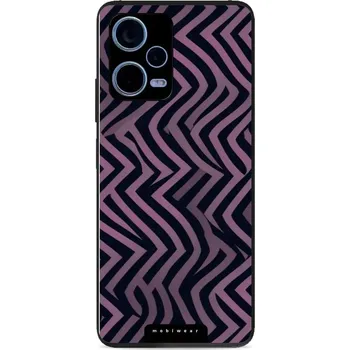 Pouzdro na mobilní telefon Lesklý kryt Mobiwear Glossy - Xiaomi Redmi Note 12 Pro 5G - GA55G Fialové klikyháky (Prémiové lesklé pouzdro, obal, kryt Mobiwear Glossy na mobil Xiaomi Redmi Note 12 Pro 5G - GA55G Fialové klikyháky, materiál Plast + TPU silikon - krytí po všech stranách