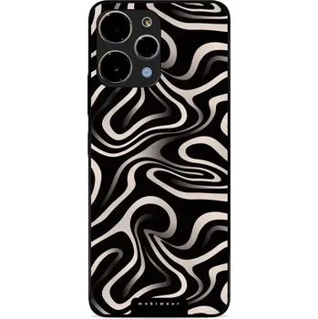 Lesklý kryt Mobiwear Glossy - Xiaomi Redmi 12 - GA63G Vlnky a linky (Prémiové lesklé pouzdro, obal, kryt Mobiwear Glossy na mobil Xiaomi Redmi 12 - GA63G Vlnky a linky, materiál Plast + TPU silikon - krytí po všech stranách, neošoupatelný potisk, tenké)