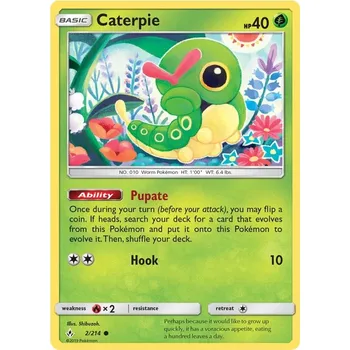 Karetní hra Caterpie 002/214 - Unbroken Bonds Typ karty: Non-Holo
