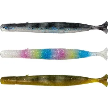 Umělá nástraha Rippery Savage Gear Gravity Stick Pulsetail 14 cm Ghost Mix 6 ks