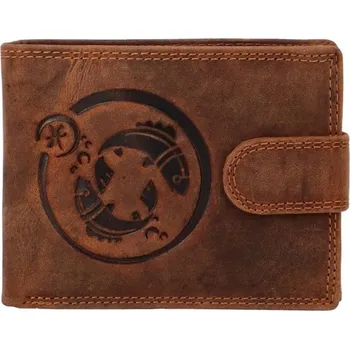 Peněženka JUNI PÁNSKÁ PENĚŽENKA 895 RYBY HNĚDÁ Barva: HNĚDÁ, Velikost: UNI