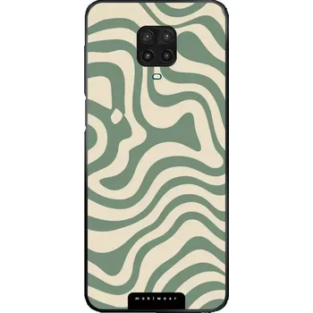 Pouzdro na mobilní telefon Lesklý kryt Mobiwear Glossy - Xiaomi Redmi Note 9 Pro / Note 9S - GA57G Zelené a béžové zkrouceniny (Prémiové lesklé pouzdro, obal, kryt Mobiwear Glossy na mobil Xiaomi Redmi Note 9 Pro / Note 9S - GA57G Zelené a béžové zkrouceniny, materiál Plast + TPU)