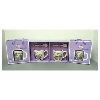 Hrnek levandule+taštička malý