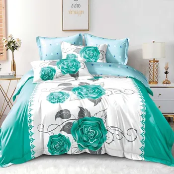 Povlečení Francouzské oboustranné povlečení Green rose