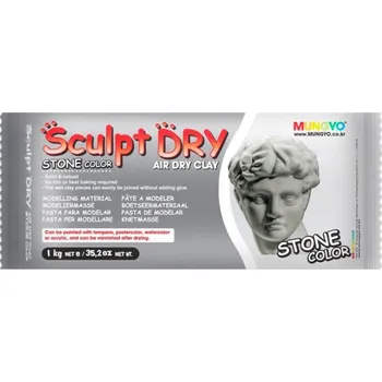 Modelovací hmota Modelovací hmota MUNGYO 1000g, samotvrdnoucí, šedá