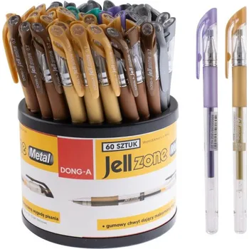 Gelové pero DONG-A JellZone 0,7mm, metal, mix barev