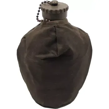 Kempingové nádobí Polní láhev Rakousko olivová ALU (Originální polní láhev používaná v Rakouské Armádě)