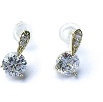 Náušnice ORNAMENTI Pozlacené náušnice Zirconia gold