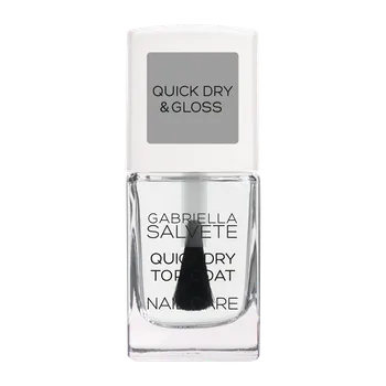 Lak na nehty Gabriella Salvete Quick Dry & Gloss Quick Dry Top Coat Nail Care rychleschnoucí vrchní lak 11 ml transparentní