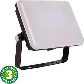 Prémiový bezrámový LED reflektor černý, 10W, 900lm, denní barva světla, 3 roky