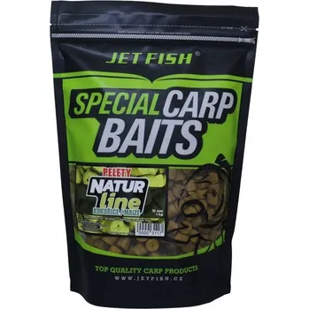 Nástraha JET FISH - Pelety NATUR line 1kg 12mm - Kukuřice